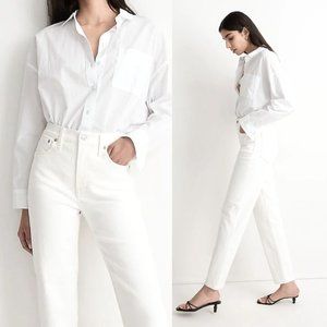 Madewell White Cropped Jeans